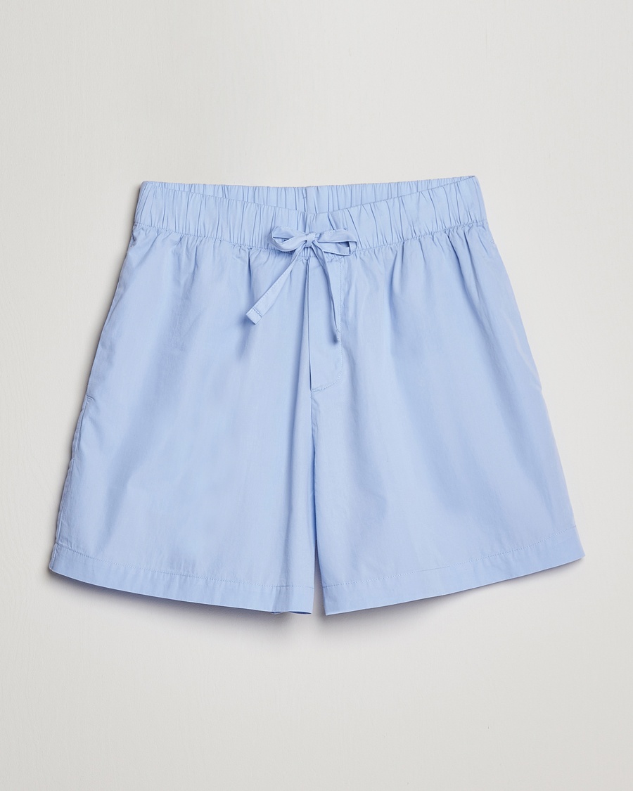 Herren | Pyjamas | Tekla | Poplin Pyjama Shorts Light Blue