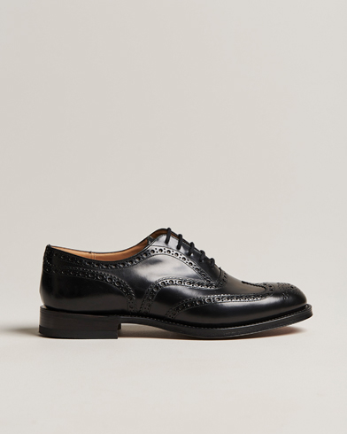 Handgefertigte Schuhe |  Burwood Polished Binder Brogue Black
