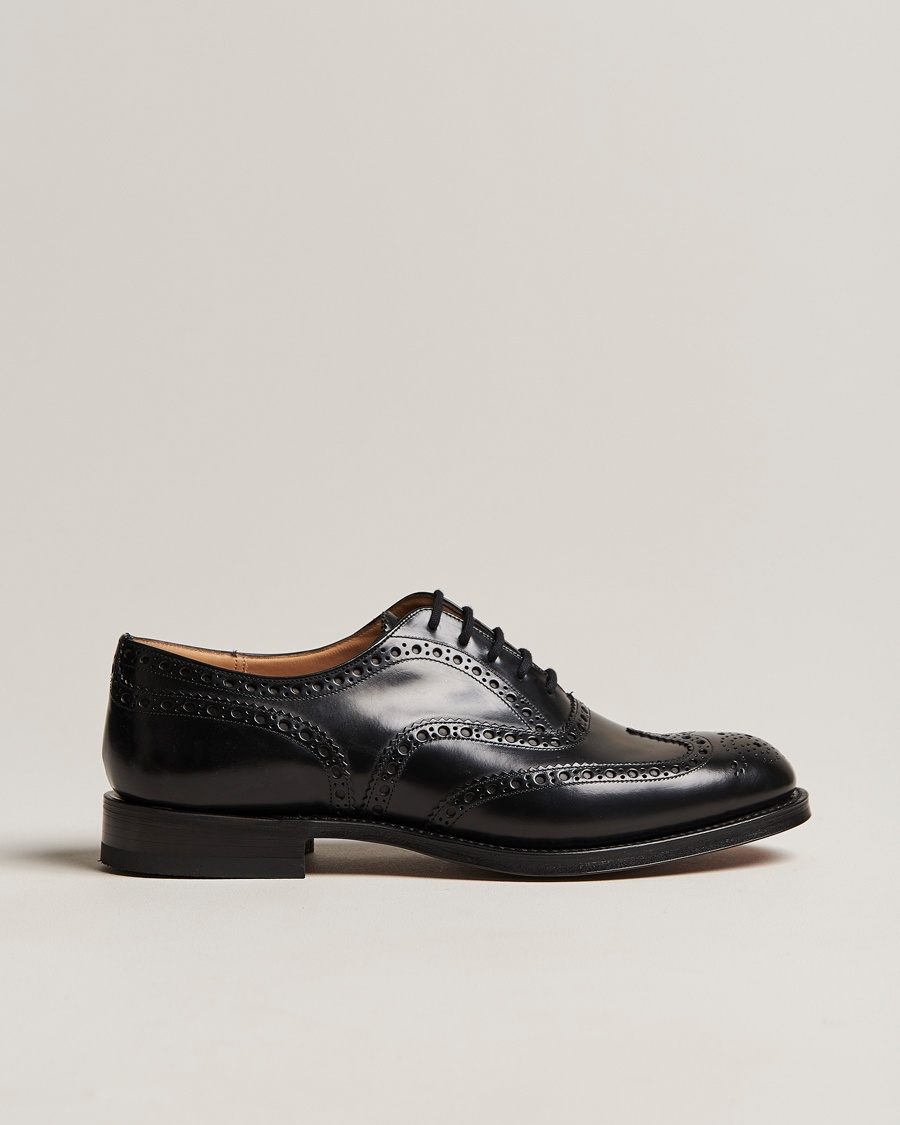 Herren | | Church's | Burwood Polished Binder Brogue Black