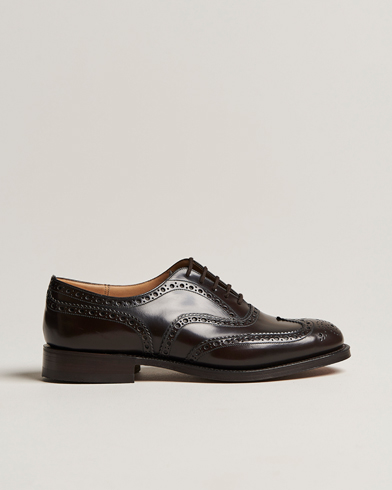Herren | Handgefertigte Schuhe | Church's | Burwood Polished Binder Brogue Light Ebony