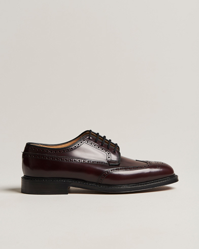Handgefertigte Schuhe |  Grafton Polished Binder Brogue Burgundy