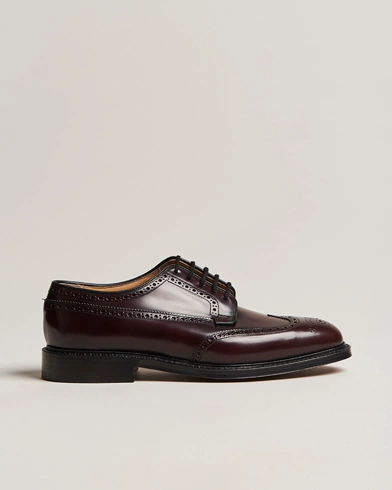 Herren | Handgefertigte Schuhe | Church's | Grafton Polished Binder Brogue Burgundy