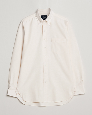 Herren | Oxfordhemden | Drake's | Button Down Oxford Shirt Cream