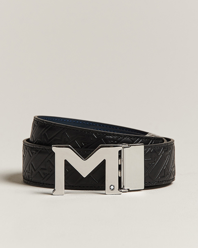 Herren | Schlichte Gürtel | Montblanc | Reversible Belt 35mm Ultra Black/Blue