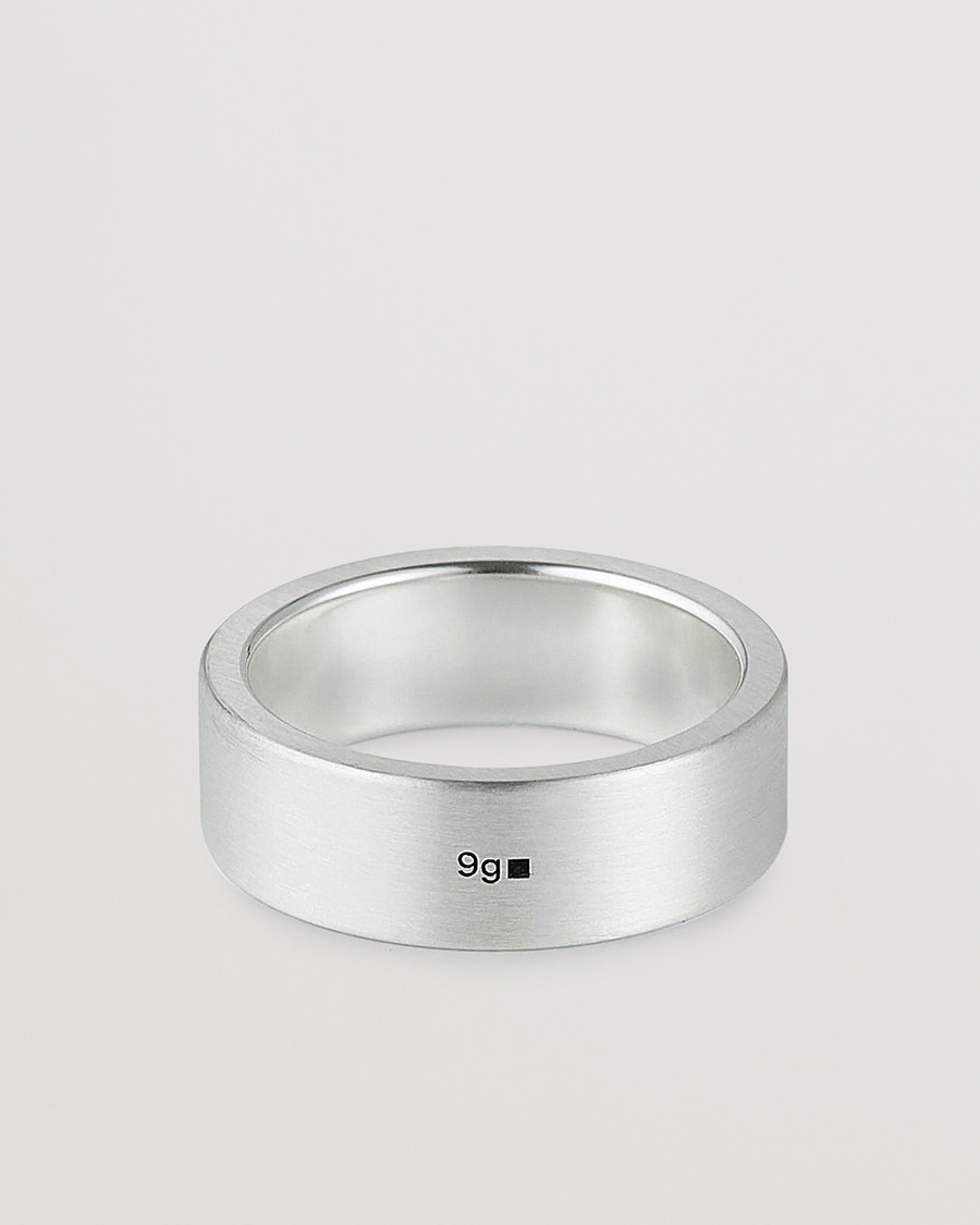 LE GRAMME Ribbon Brushed Ring Sterling Silver 9g – Silber