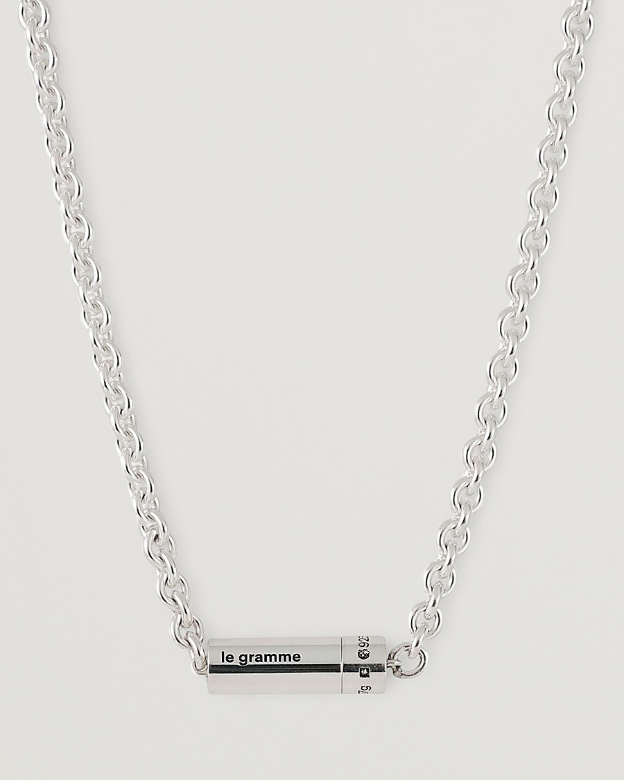 Herren | Für den Connaisseur | LE GRAMME | Chain Cable Necklace Sterling Silver 27g