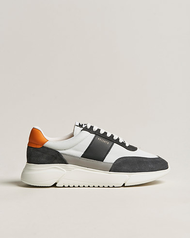 Herren | Sommerschuhe | Axel Arigato | Genesis Vintage Runner Sneaker Light Grey/Black/Orange