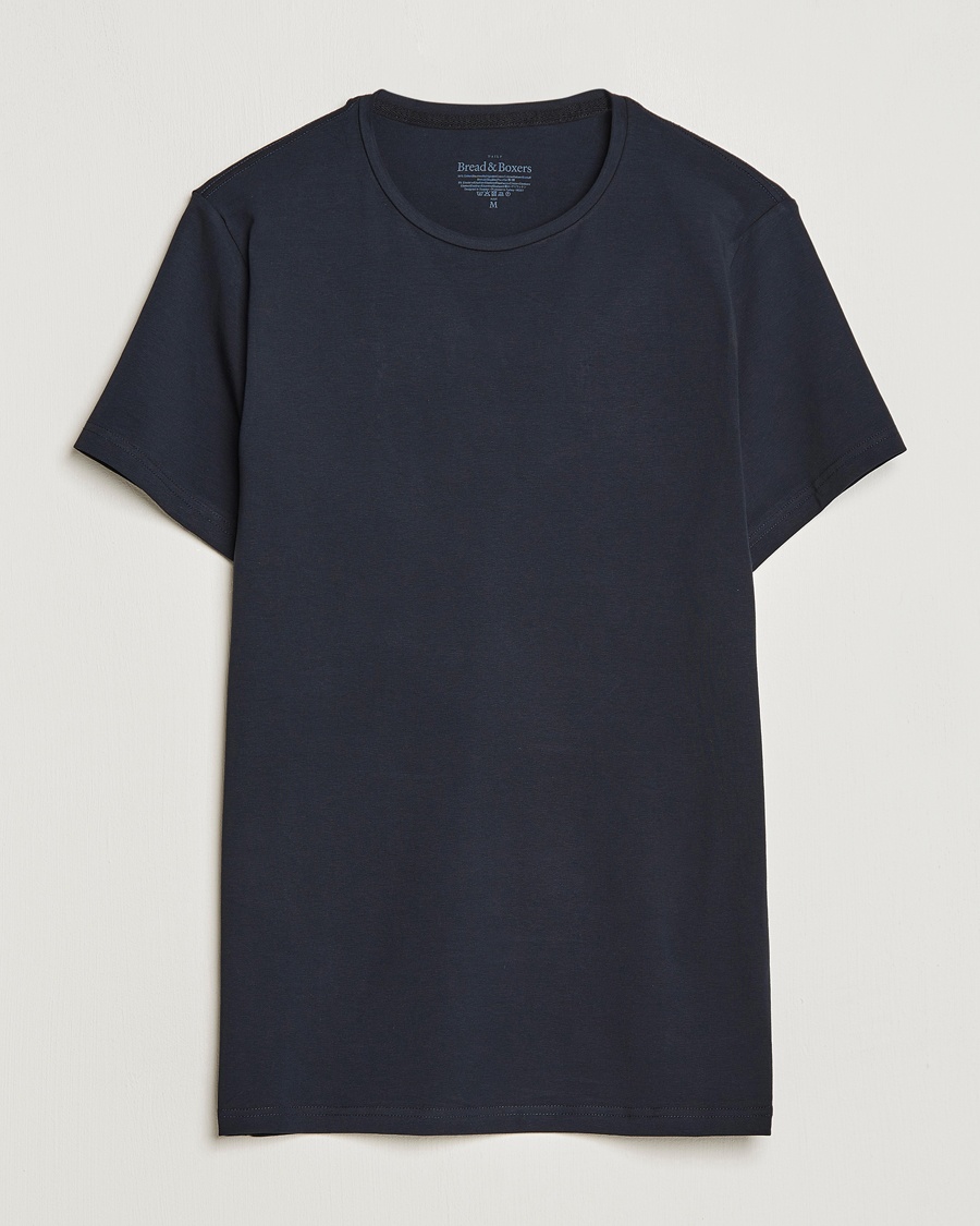 Bread & Boxers 2-Pack Crew Neck Tee Dark Navy – Blau