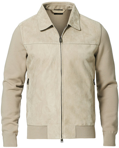Brioni Wool/Suede Hybrid Jacket Beige