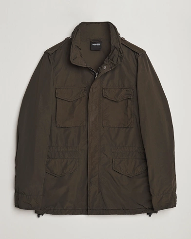 Herren |  | Aspesi | Giubotto Garment Dyed Field Jacket Dark Military