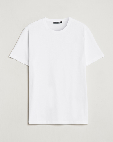Herren | Weiße T-Shirts | J.Lindeberg | Sid Cotton Crew Neck Tee White
