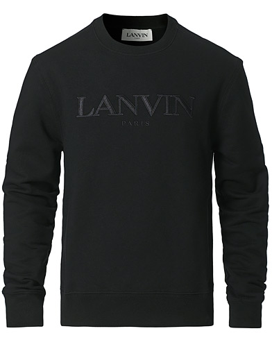 Herren |  | Lanvin | Embroidered Logo Sweatshirt Black