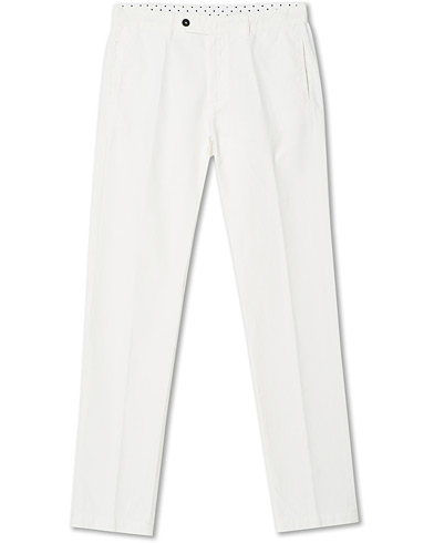 Massimo Alba Winch Panama Cotton Trousers White