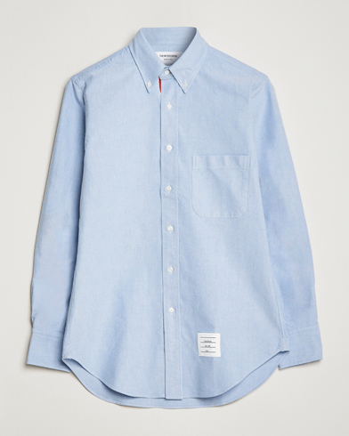 Herren | Thom Browne | Thom Browne | Grosgrain Placket Oxford Shirt Light Blue