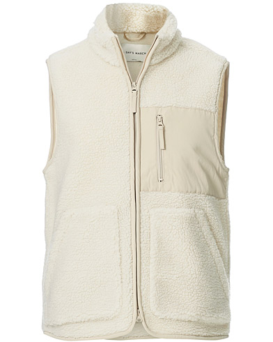 Herren | A Day's March | A Day's March | Arvån Recycled Fleece Vest Off White