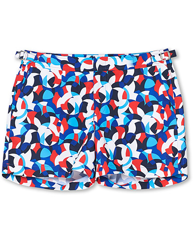 Herren | Badehosen | Orlebar Brown | Setter Moissan Printed Swim Shorts Red/Blue