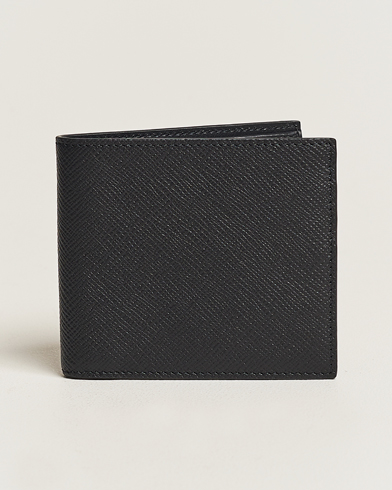 Herren | Normale Geldbörsen | Smythson | Panama 6 Card Wallet Black Leather
