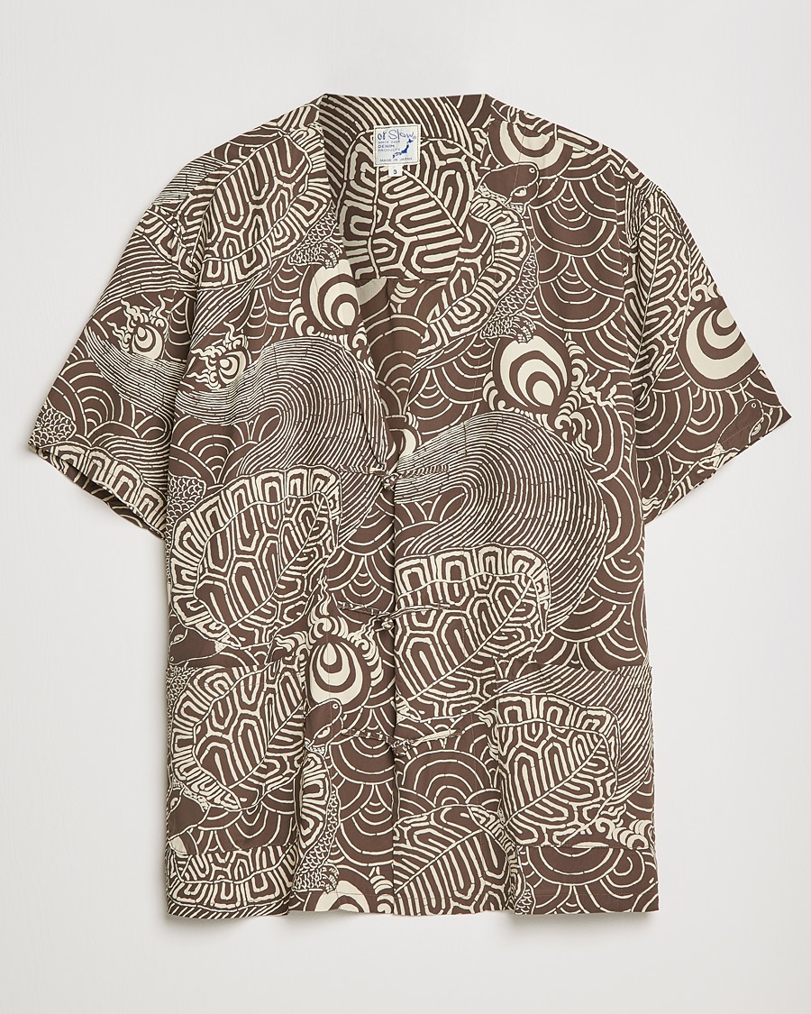 orSlow Hawaiian Cardigan Turtle Print orSlow Hawaiian Cardigan Turtle Print