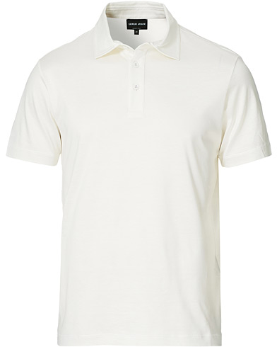 Herren |  | Giorgio Armani | Cotton/Silk Short Sleeve Polo White