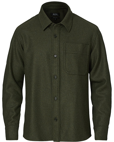 Herren |  | A.P.C. | Basile Wool Shirt Jacket Olive