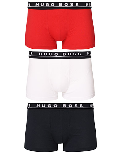 Herren | BOSS | BOSS | 3-Pack Trunk Boxer Shorts Navy/Red/White