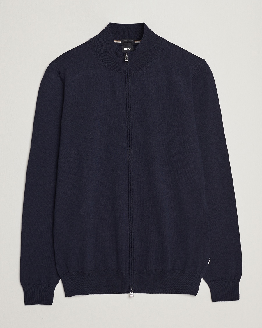 Balonso Full-Zip Sweater Dark Blue