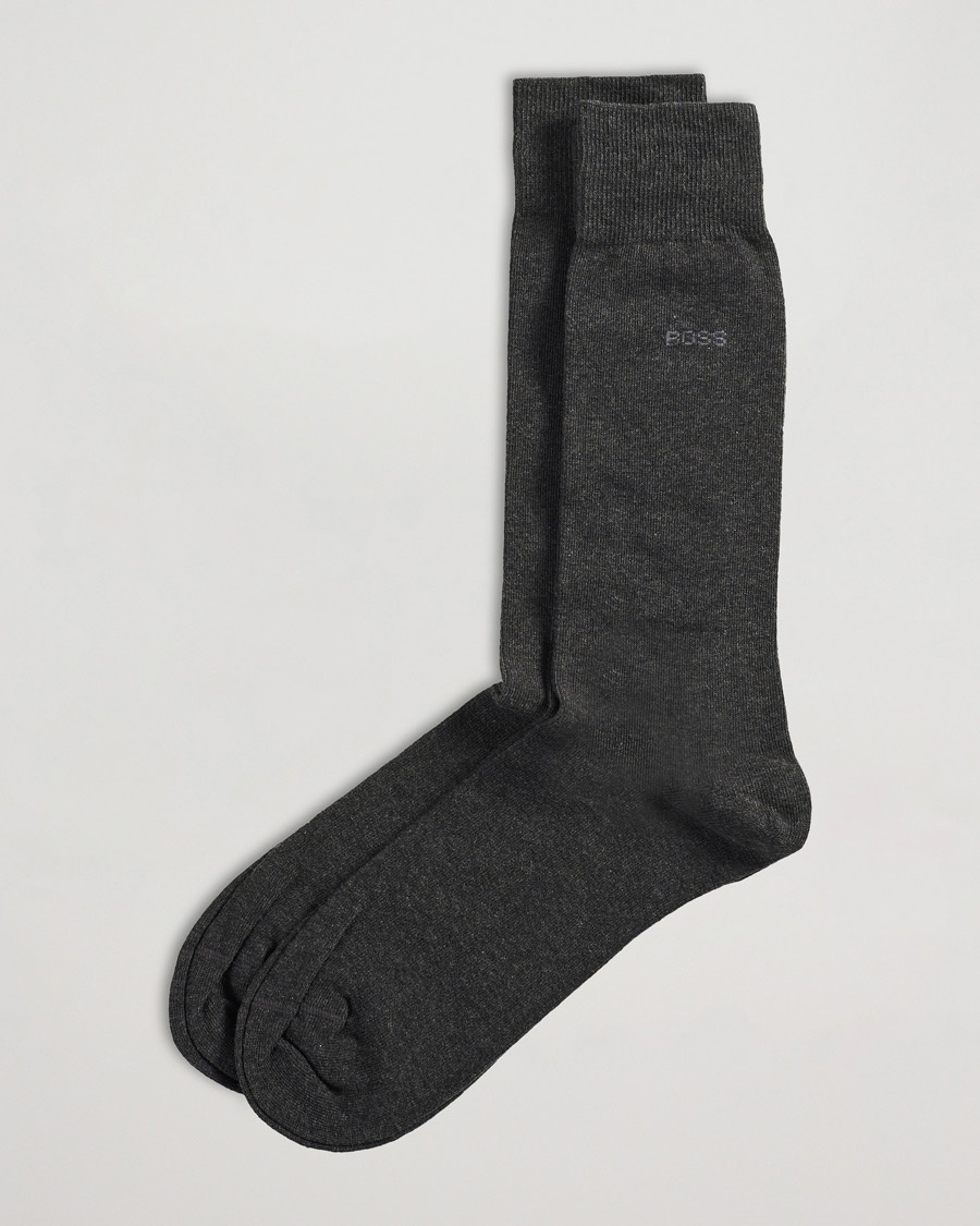 BOSS BLACK 2-Pack RS Uni Socks Grey – Grau