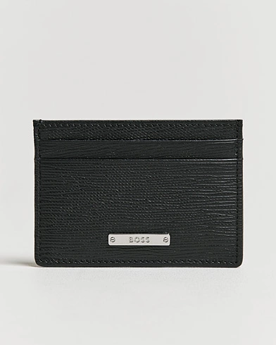 Herren | BOSS BLACK | BOSS BLACK | Gallery Leather Credit Card Holder Black