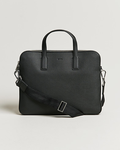 Herren |  | BOSS BLACK | Crosstown Slim Computer Leather Bag Black