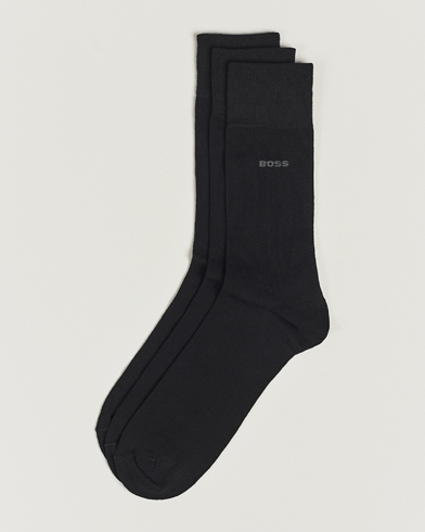 Herren | Normale Socken | BOSS BLACK | 3-Pack RS Uni Socks Black