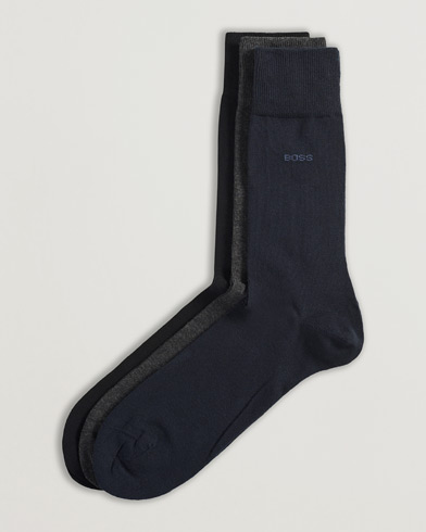 Herren | Ergebnis der Suche | BOSS | 3-Pack RS Uni Socks Navy/Black/Grey
