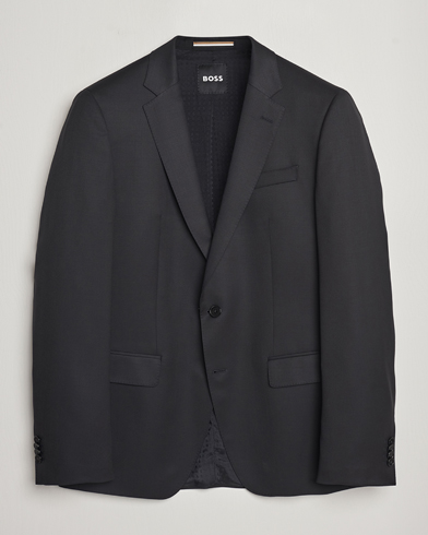 Herren | Sakkos | BOSS BLACK | Huge Slim Fit Wool Blazer Black
