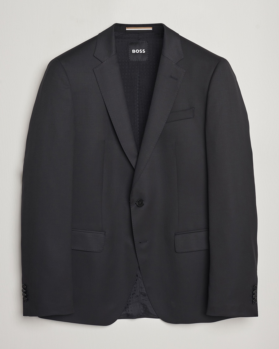 BOSS BLACK Huge Slim Fit Wool Blazer Black – Schwarz