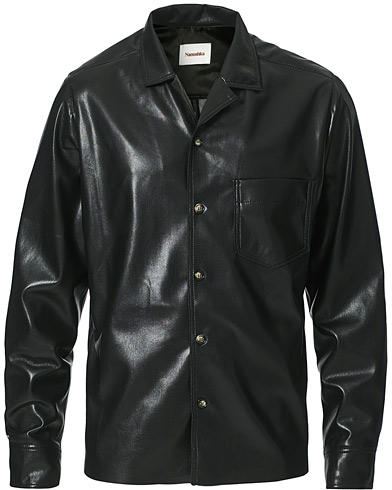 Herren | Lederjacken | Nanushka | Vegan Leather Shirt Jacket Black