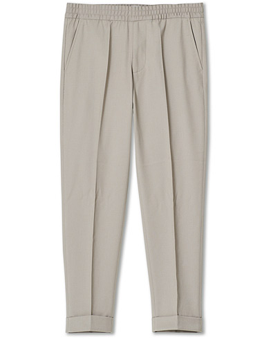 Hose |  Terry Cropped Trousers Light Taupe