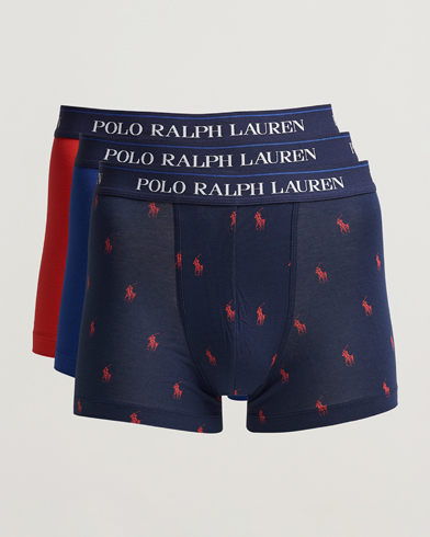 Herren | Unterwäsche | Polo Ralph Lauren | 3-Pack Trunk Blue/Navy/Red