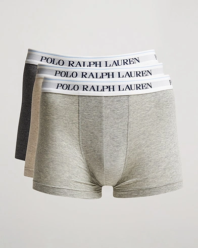 Herren | Unterwäsche | Polo Ralph Lauren | 3-Pack Trunk Andover Heather/Grey/Charcoal