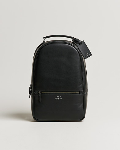 Herren | Taschen | Polo Ralph Lauren | Leather Backpack  Black