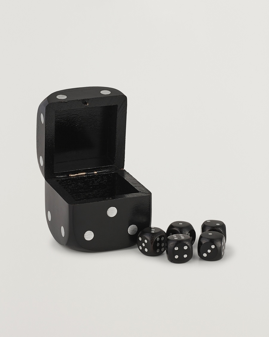 Herren | Für das Zuhause | Authentic Models | Wooden Dice Box Black