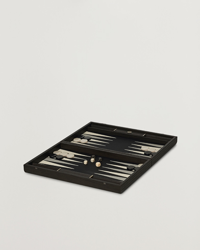 Herren | Geschenkideen für Weihnachten | Manopoulos | Classic Leatherette Backgammon Set Black