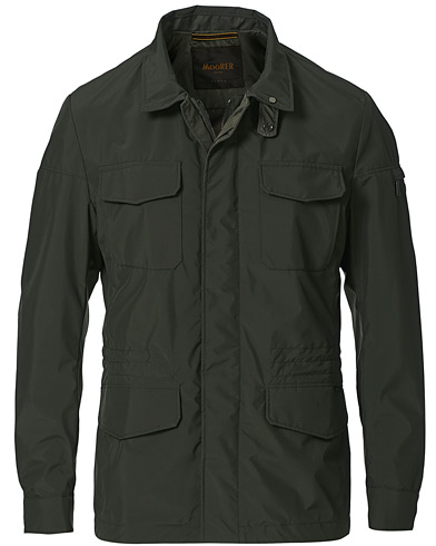Herren | Stilvolle Jacken | MooRER | Waterproof Nylon Field Jacket Forest