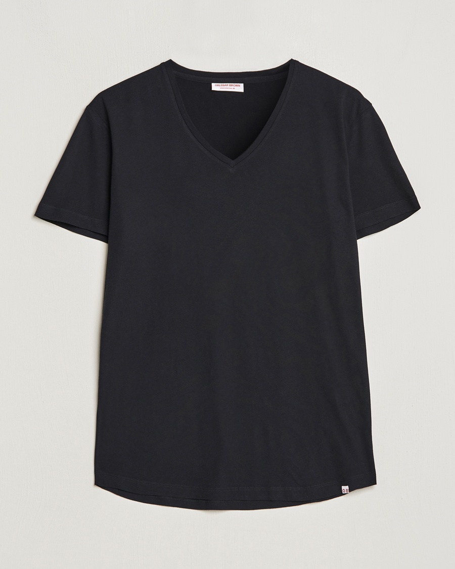Herren | Alla produkter | Orlebar Brown | OB V-Neck Tee Black