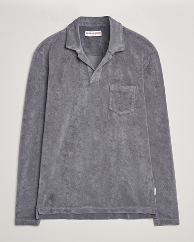 Herren | Poloshirt | Orlebar Brown | Terry Long Sleeve Polo Granite