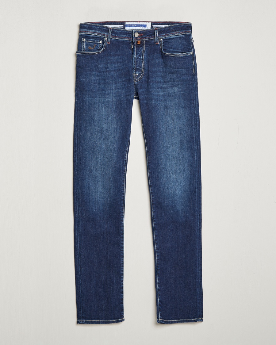 Herren | Jacob Cohën | Jacob Cohën | Bard 688 Slim Fit Stretch Jeans Medium Dark