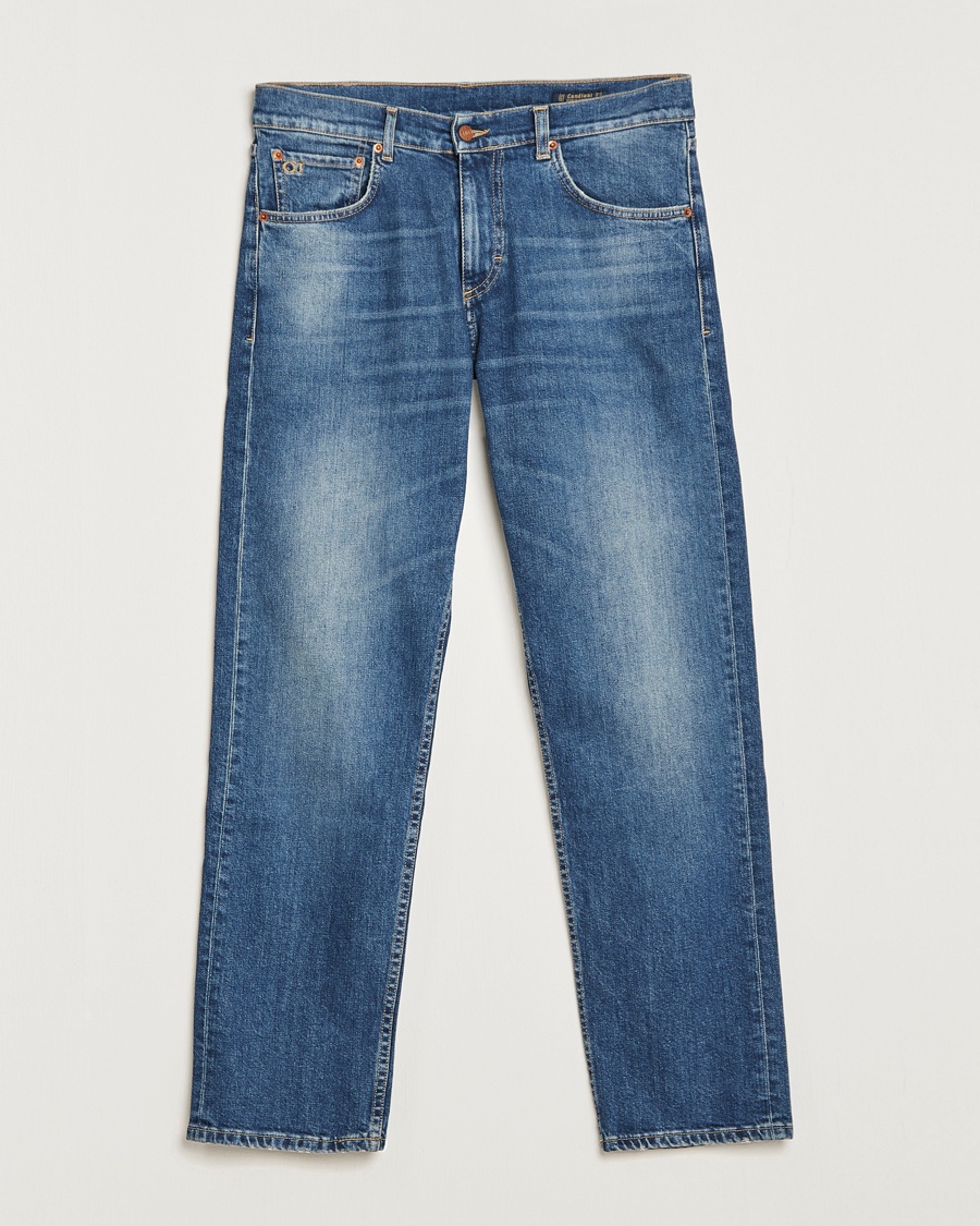 Herren | | Oscar Jacobson | Johan Straight Fit Cotton Stretch Jeans Vintage Wash