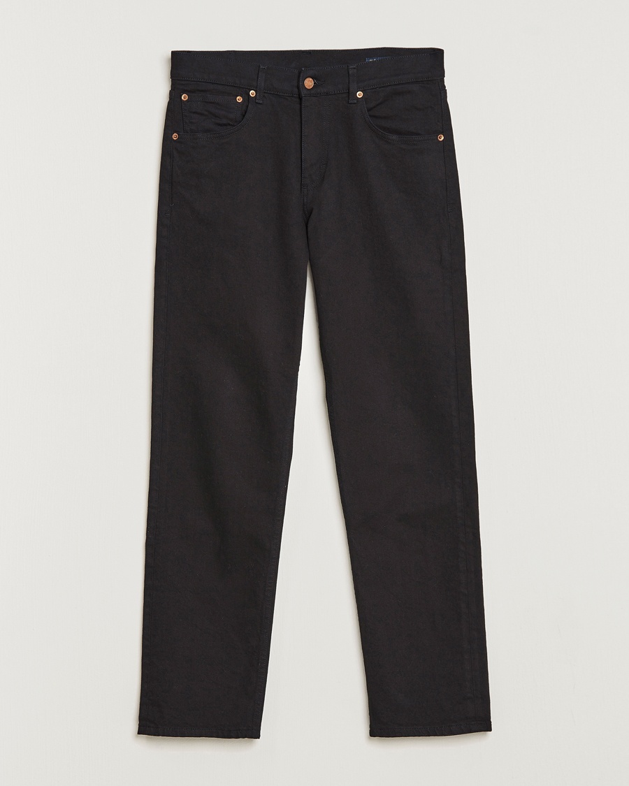 Herren | | Oscar Jacobson | Johan Straight Fit Cotton Stretch Jeans Black