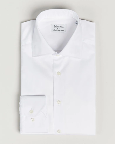 Herren | Businesshemden | Stenströms | Slimline Cut Away Shirt White