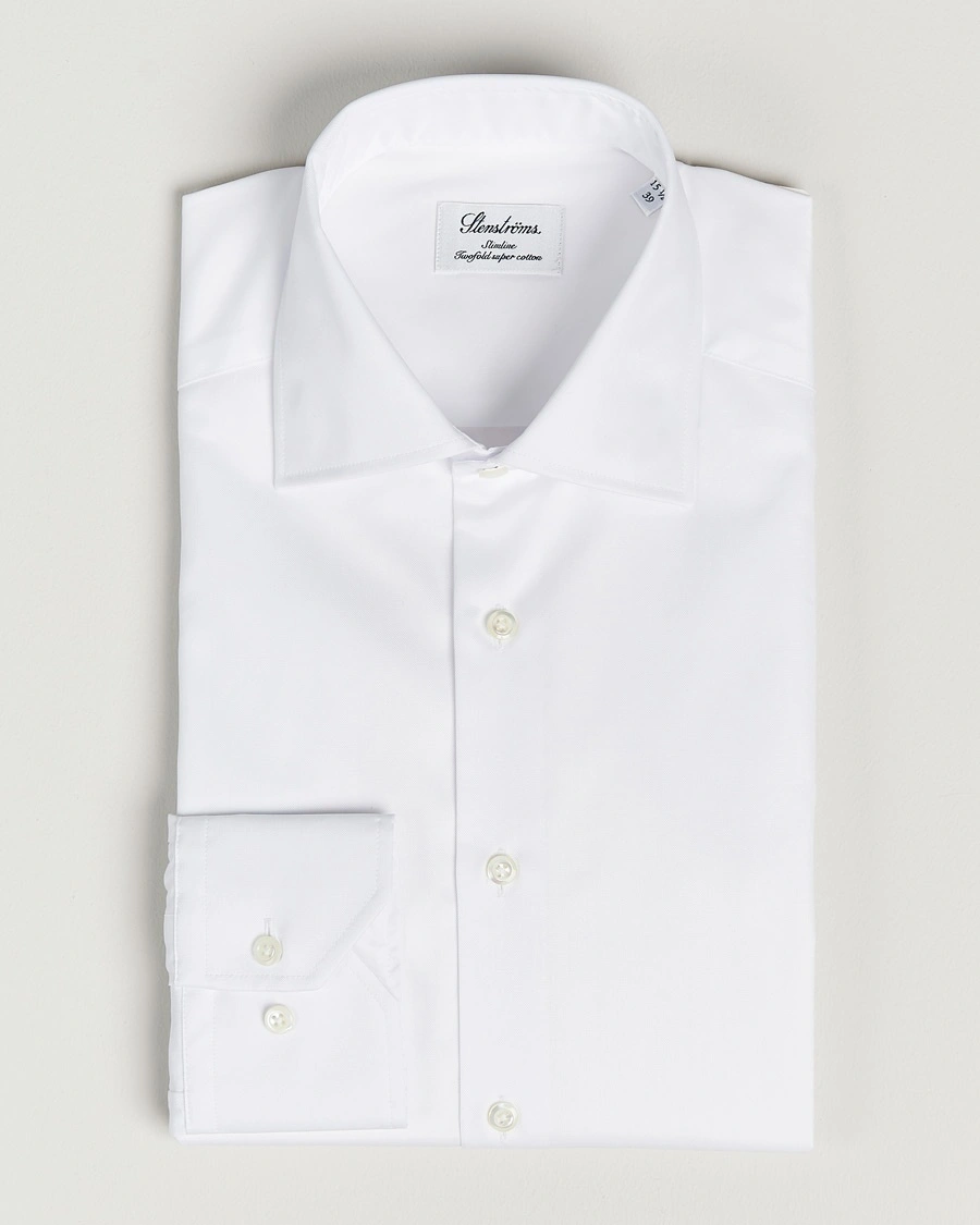 Stenströms Slimline Cut Away Shirt White – Weiß