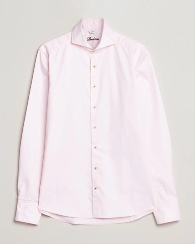 Herren | Stenströms | Stenströms | Slimline Washed Cotton Shirt Pink