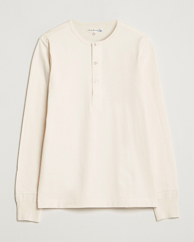 Herren | Langarm T-Shirt | Merz b. Schwanen | Classic Organic Cotton Henley Sweater Nature